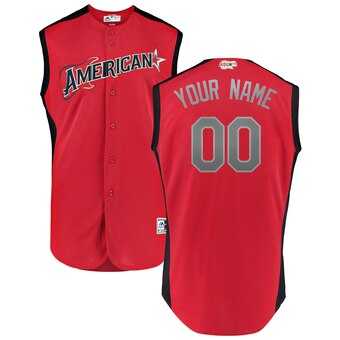 American League Majestic Red Navy 2019 MLB All-Star Game Workout Customized Jersey,We sell and wholesale American League Majestic Red Navy 2019 MLB All-Star Game Workout Customized Jersey on line form chian!